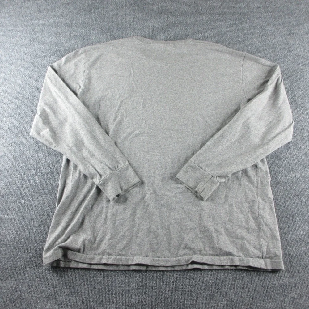 Polo Ralph Lauren Shirt Mens L Gray Long Sleeve Pony Logo Crewneck Tee Casual